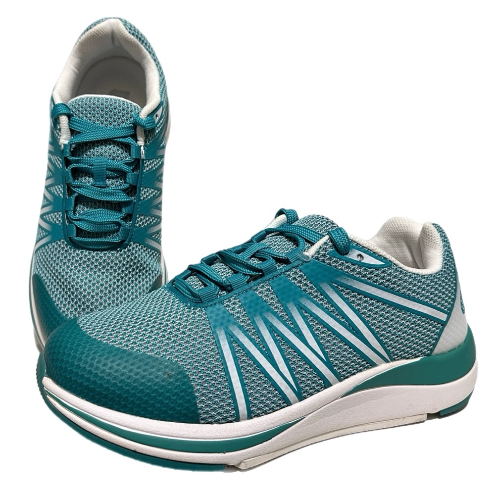 DREW Balance Sneaker Teal and White Athletic Shoes With Arch Support Size 8.5 W